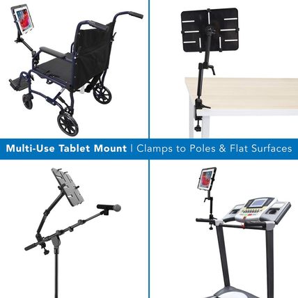 Mount-It! Tablet Pole Mount | Universal Full Motion Holder for Ipad, Phone or Ta