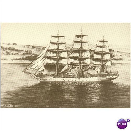 GB Postcard - The "Christian Radich"