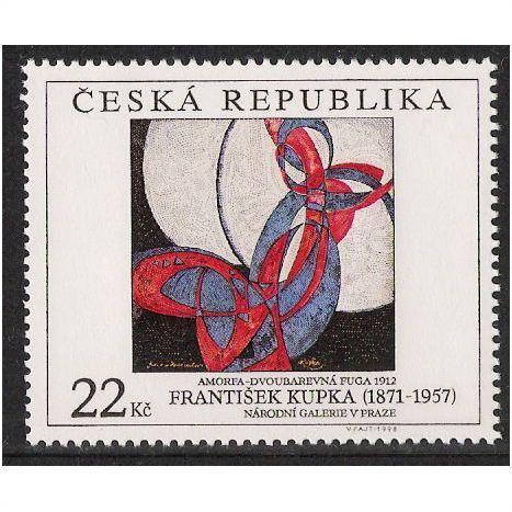 Czech Republic Mi 190: Amorpha - Two Coloured Fugue 1912: František Kupka.