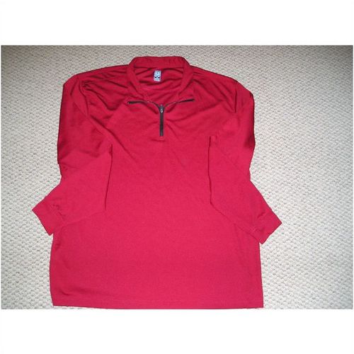 PGA Tour Red Mens XXL Polyester zippered neck shirt long sleeve