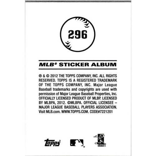 2012 Topps MLB Sticker Collection - #296 - Tim Lincecum