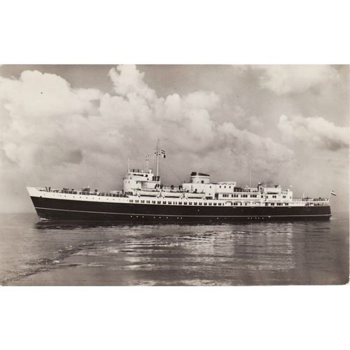 RP Postcard MV Prinses Beatrix Koningin Emma Zeeland Steamship Co Ferry Ship