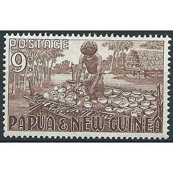 Papua & New Guinea 1952 SG9 9d Brown Fine Mounted Mint ... .