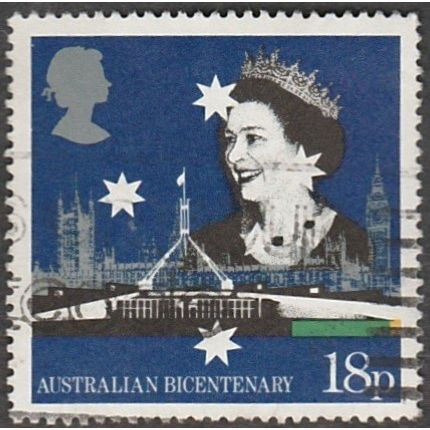 1988 Bicentenary of Australian Settlement. 18 Value. Parliament Bldgs. Fine Used