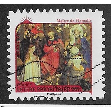 FRA 2011 (60c)(S/A) 'CHRISTMAS - MAITRE DE FLEMALLE' FINE USED (EBID56-622)