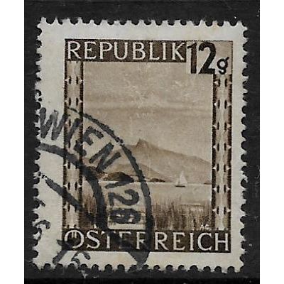 AUSTRIA 1945 VIEWS 12g BROWN SCHAFBERG SG 932 FINE USED#2