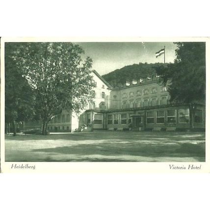 Germany HEIDELBERG Victoria Hotel Postcard