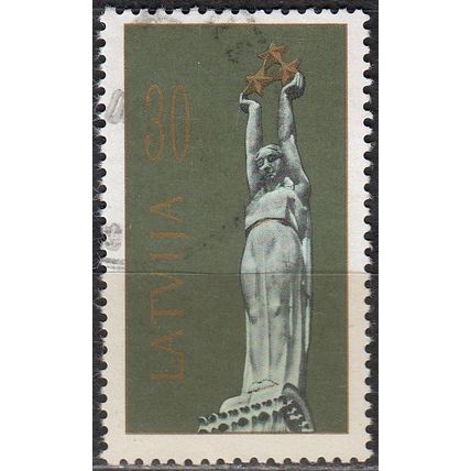 Latvija 1991 Michel 320 O Cote (2013) 0.70 € Monument de la Liberté Cachet rond