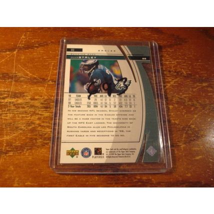 1999 Upper Deck, Black Diamond, Green Die Cut, DUCE STALEY, Eagles