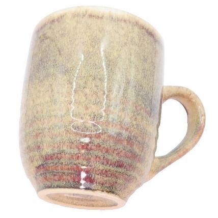 Cream & Brown Hazy Mug 10 CM Glazed Hand Dipped Microwave & Dishwasher Safe Gift