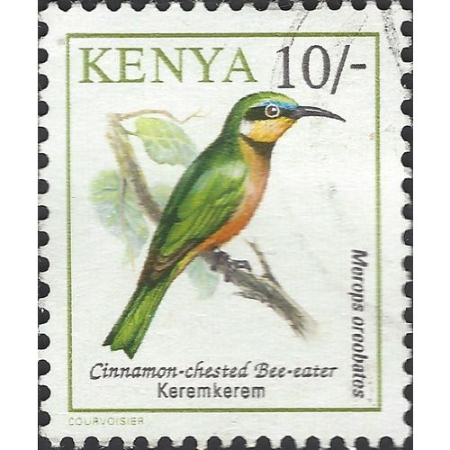 KENYA, BIRD, Cinnamon-chested Bee-eater, green 1993, 10/-