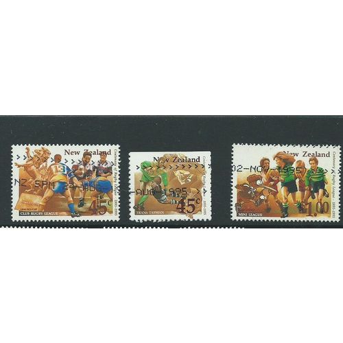 new zealand health stamps used sg1888 part set sg 1888 rugby