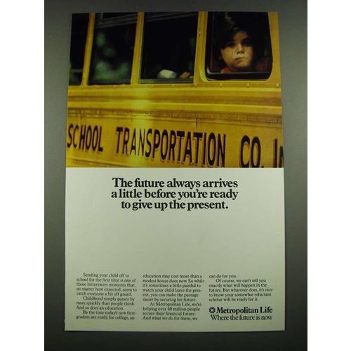 1974 Metropolitan Life Insurance Ad - The Future Always Arrives