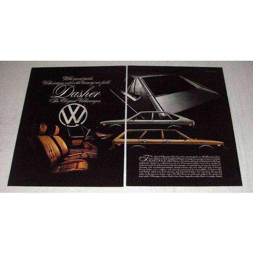 1976 Volkswagen Dasher Ad - With Great Pride