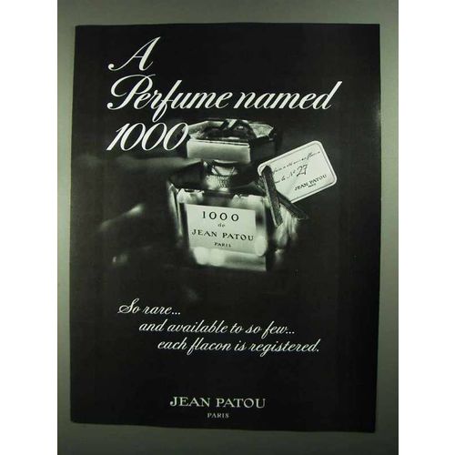 1981 1000 de Jean Patou Jean Perfume Ad
