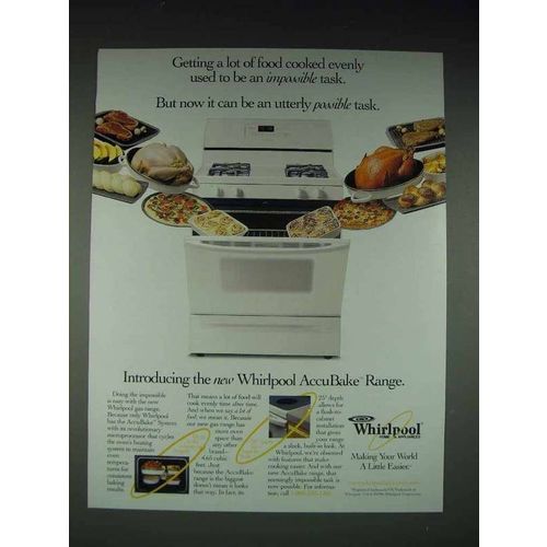 1996 Whirlpool AccuBake Range Ad - Impossible Task