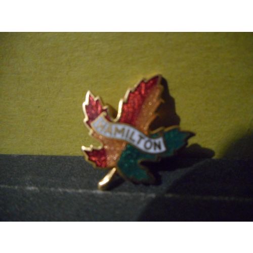 Hamilton Ontario,Canada Maple Leaf Lapel Pin