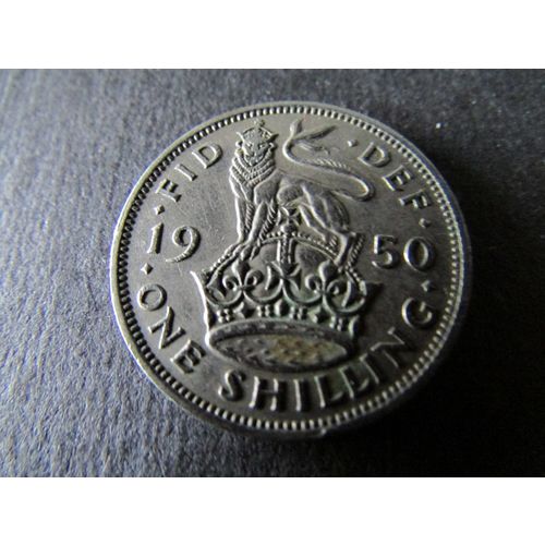 1950 GEORGE V ENGLISH SHIELD ONE SHILLING FREE POST. C