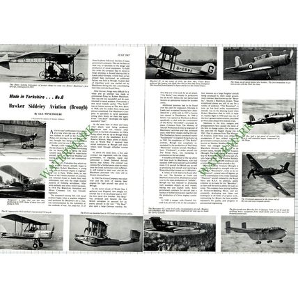 9712) Hawker Siddeley Aviation Brough - 1967 Article