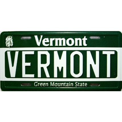 Vermont State License Plate Novelty Fridge Magnet