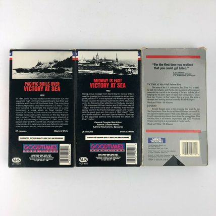 World War II VHS Video 8 Tape Lot #1 WWII