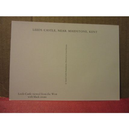 BLACK SWANS, LEEDS CASTLE, MAIDSTONE, KENT unused postcard =