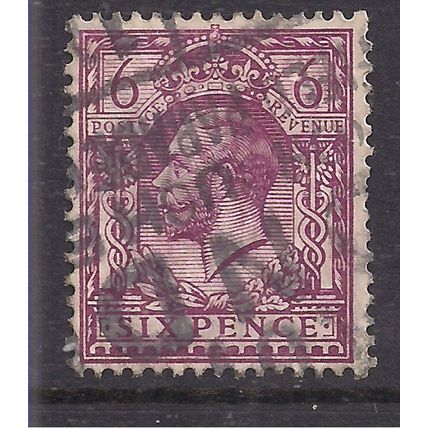 GB 1912 - 24 KGV 6d Deep Reddish Purple Wmk 100 SG 3386 ( F1298 )