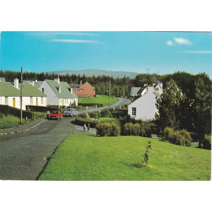 Galloway Forest Park Glentrool Village Postcard posted 1985 crease
