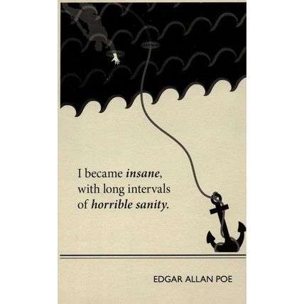 Edgar Allen Poe Letter To George Washington Quote Book Postcard