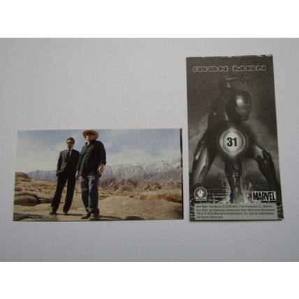 Marvel - Iron Man The Movie 2008 - Preziosi Sticker Drop-down Choice (e18)