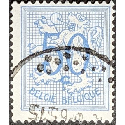 STAMP BELGIUM SG1344a 1951 50c Lion Used