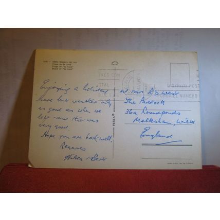 'ES CANA' BEACH, SANTA EULALIA DEL RIO, IBIZA, SPAIN used postcard 1980 pm =