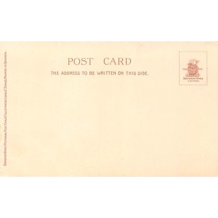 The Lost Chord: Davidson Bros. write away 'Illustrated Songs' postcard
