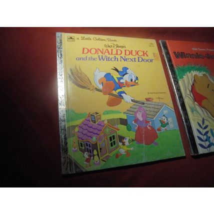 WINNIE The POOH & DONALD DUCK Little Golden Hardcover Books! 1965 & 1974! $10.00