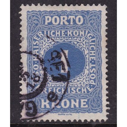 Austria 1916 Postage Due 1k Fine Used SG D281 VGC