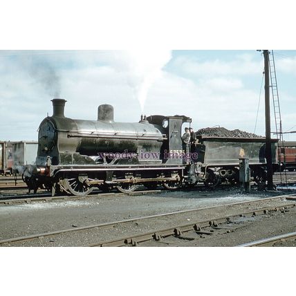 pu3418 - Engine No.57575 & Crew at Inverness Shed, Scotland - photograph 6x4