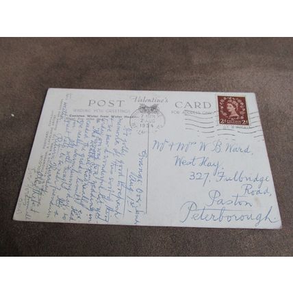 Valentines Postcard - Coniston Water, Lake district - Artist E.H Thompson A982