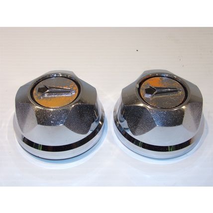 1976 - 1980 Plymouth Arrow Wheel Center Caps Pair OEM 76 77 78 79 80