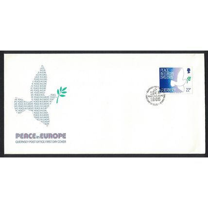 Guernsey Birds 40th Anniversary of Peace in Europe FDC 1985 SG#337