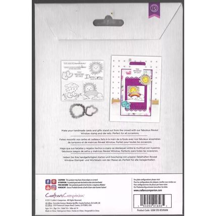 Crafter's Companion. Gemini. Reveal The Rainbow Stamp & Die Set. Die Cutting