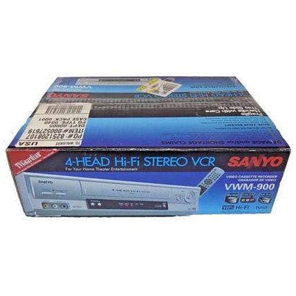 New in Box Sanyo vwm-900 Stereo VHS VCR VHS Player with Hdmi Adapter