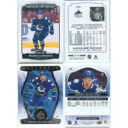Andrei Kuzmenko 8x incl Autograph, Jersey, Rcs, Inserts, Triple Diamond