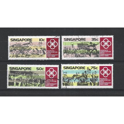Singapore.25th Anniversary of the People's Association set of 4.Fine Used.Jul25