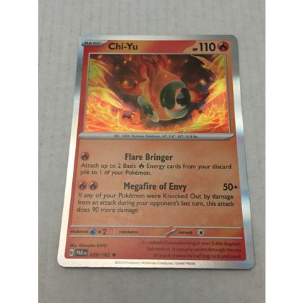 2023 Pokemon Chi-Yu Holo Card 29/182