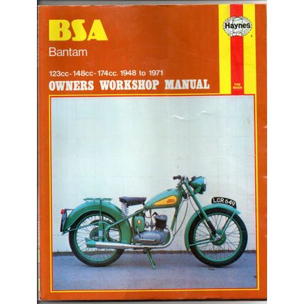 B.S.A. BANTAM 1948-1971 HAYNES WORKSHOP MANUAL NUMBER 117