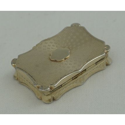 Nathaniel Mills Victorian Silver Gilt Vinaigrette, Birmingham 1844 - superb