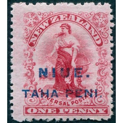 Niue 1902 1d carmine SG9 unused