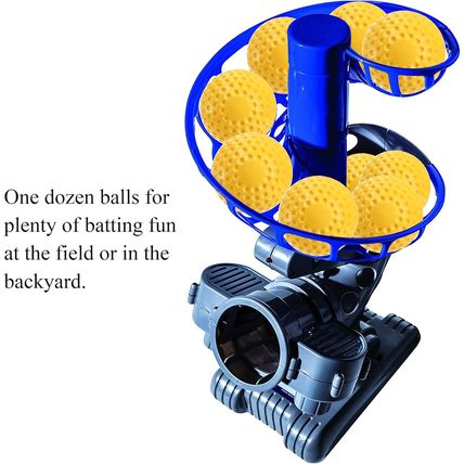Tebery 12 Pack Yellow Dimpled Practice Balls, 12-Inch Pitching Machine Softballs