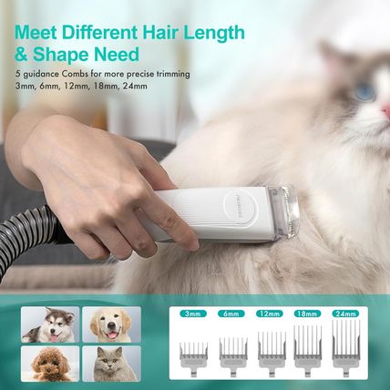 Neabot Neakasa P1 Pro Pet Grooming Kit & Vacuum Suction 99% Pet Hair, Profession