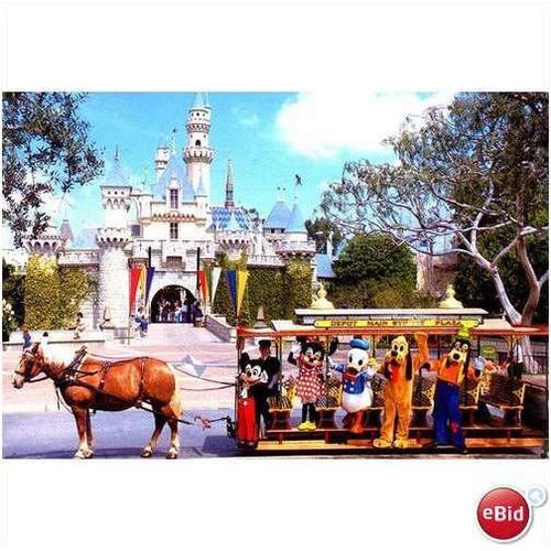 1988 Disney Sleeping Beauty Castle & Trolley, Anaheim, California